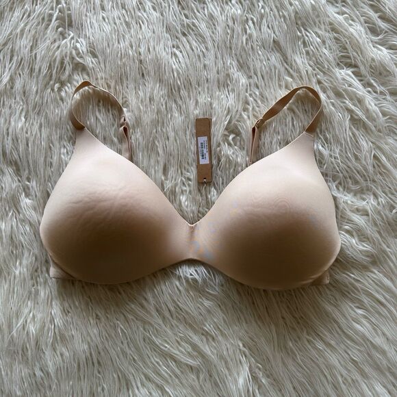 Skims Wireless Form Push up Bra Sand Size 38DD - Picture 1 of 8